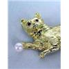 Image 3 : A 14K YELLOW GOLD CAT FORM BROOCH
