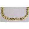 Image 2 : A TIFFANY & CO. 18K YELLOW GOLD AND DIAMOND "X" LINK NECKLACE