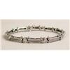 Image 1 : A 14K WHITE GOLD AND DIAMOND BRACELET