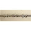 Image 2 : A 14K WHITE GOLD AND DIAMOND BRACELET
