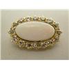 Image 3 : A YELLOW GOLD DIAMOND AND OPAL BROOCH