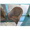 Image 2 : Pair of Woven Rattan Chairs 28" x 24" x 34" Back Height