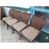 Image 2 : Set of 4 McGuire Rattan Chairs w/Woven Cane Rattan Backrest, 21"x19" (34" Back Height)