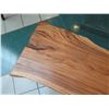 Image 2 : Live Edge Solid Wood Bench 67"L, 26"W, 14"H (Widest Section 26")