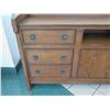 Image 2 : Stickley Contract Solid Wood Sideboard Cabinet 75", 17"W, 40"H (missing top right knob)