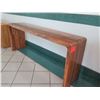 Image 8 : Live Edge Solid Wood Console Table, Rich-Grained Wood, 70"L, 16"W, 29"H