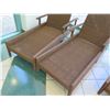 Image 2 : Pair of Synthetic Rattan Outdoor Loungers 80"L, 29"W, 13"H