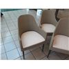 Image 2 : Set of 5 Modern Janus et Cie Woven Dining Chairs w/ Snap-In Cushions, 24" x 20" (34" Back Ht)