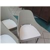 Image 8 : Set of 5 Modern Janus et Cie Woven Dining Chairs w/ Snap-In Cushions, 24" x 20" (34" Back Ht)
