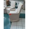 Image 2 : Qty 3 Restoration Hardware Rolling Slipcovered Chairs 24" x 19" (40" Back Height), Flax Color, Shows