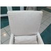 Image 8 : Qty 3 Restoration Hardware Rolling Slipcovered Chairs 24" x 19" (40" Back Height), Flax Color, Shows