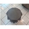 Image 2 : Small Geometric Side Table (or Stand), Mixed Metal 19" Dia, 20"H