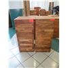 Image 2 : Qty 2 Solid Wooden Accent Blocks, Each Approx. 16" x 16" x 36"