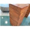 Image 8 : Qty 1 Solid Wooden Accent Block (or Stand), Approx. 16" x 16" x 36"