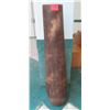 Image 1 : Qty 1 Tall Carved Wooden Vessels, Each Approx. 10" Dia, 59"H