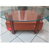 Image 2 : Glass Coffee Table with Square Base (base is 30" x 30" x 18"H), No key for lock on bottom
