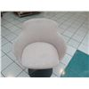 Image 2 : Upholstered Swivel Chair with Pedestal Base, Adjustable Height, 25" x 18" x 36"H