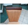 Image 2 : Chair with Woven Backrest & Dark Wood Frame 20" x 18" x 40"H