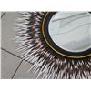 Image 2 : Neiman Marcus Round Mirror with Wood-Tip Fringe (Overall Diameter 34")