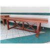 Image 8 : Large Wooden Dining Table 102" x 42" x 30"H
