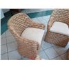 Image 8 : Qty 4 Ralph Lauren Joshua Tree Woven Barrel-Back Chairs w/ Cushions