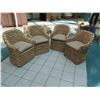 Image 2 : Qty 4 Ralph Lauren Joshua Tree Woven Barrel-Back Chairs w/ Cushions