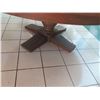 Image 3 : Large Dark Wood Round Table 73" Dia, 30" H