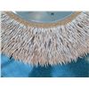 Image 2 : Large Round Mirror with Coconut Shell Fringe (55" Overall Diameter)