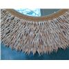 Image 2 : Large Round Mirror with Coconut Shell Fringe (55" Overall Diameter)