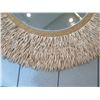 Image 2 : Large Round Mirror with Coconut Shell Fringe (55" Overall Diameter)