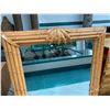Image 2 : Large Rattan-Look Mirror 31.5"W, 48" Tall (not real wood)