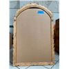 Image 8 : Carved Wooden Mirror, Leaf Pattern, 28.5" x 45.5"