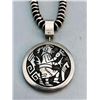Image 2 : Double Sided Sterling Silver Overlay Hopi Necklace