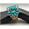 Image 8 : Cluster Bracelet with Blue Gem Turquoise