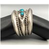 Image 8 : Great, Heavy Duty Vintage Three Stone Turquoise Bracelet