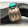 Image 8 : Three Stone Turquoise and Sterling Silver Bracelet
