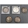 Image 1 : Group of 5 Morgan Silver Dollars
