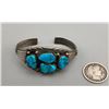 Image 2 : Vintage Four Stone Turquoise Bracelet