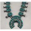 Image 1 : Turquoise Cluster Squash Blossom Necklace