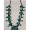 Image 3 : Turquoise Cluster Squash Blossom Necklace