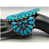 Image 8 : Large Turquoise Cluster Bracelet