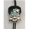 Image 2 : Vintage Zuni Inlay Bolo Tie- Circa 1950s
