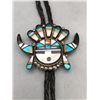 Image 1 : Vintage Zuni Inlay Bolo Tie- Circa 1950s