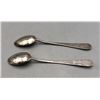 Image 8 : 2 Hand-Hammered Sterling Silver and Turquoise Spoons