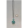 Image 2 : Vintage Dishta Style Turquoise Inlay Necklace