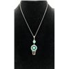 Image 8 : Vintage Dishta Style Turquoise Inlay Necklace