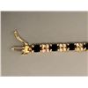 Image 12 : 14k Gold Diamond and Sapphire Bracelet