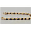 Image 5 : 14k Gold Diamond and Sapphire Bracelet