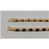 Image 7 : 14k Gold Diamond and Sapphire Bracelet