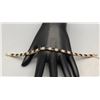Image 9 : 14k Gold Diamond and Sapphire Bracelet